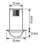ESYLUX Decken-Präsenzmelder 360Grad RW ca.8m UP PD-C360i/8 mini DALI-3