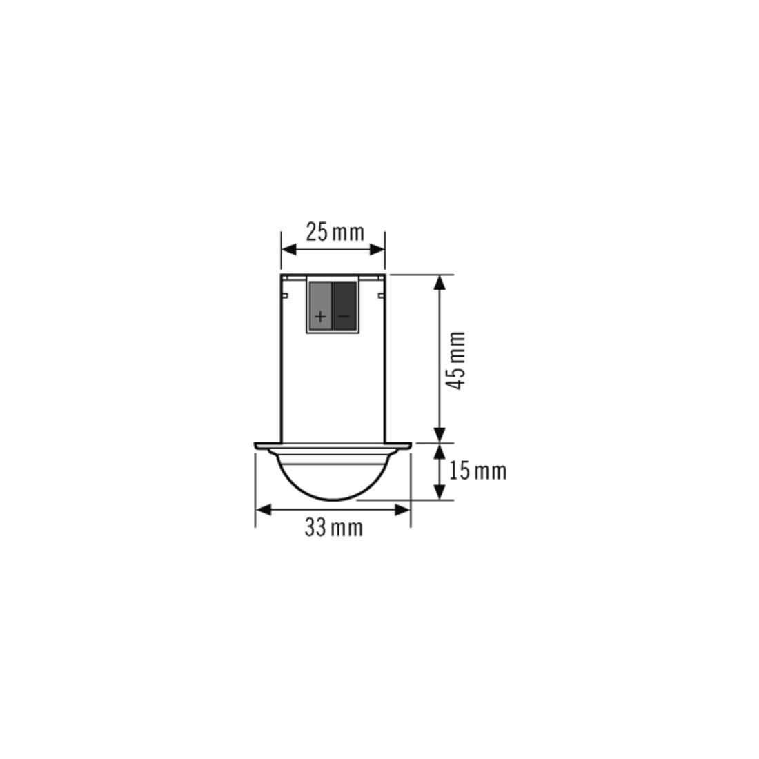 ESYLUX Decken-Präsenzmelder 360Grad RW ca.8m UP PD-C360i/8 mini DALI