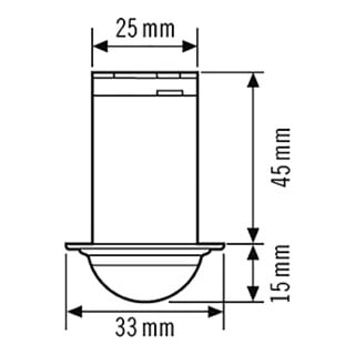 ESYLUX Decken-Präsenzmelder DALI-2 PDC360/8miniBMSDALI2