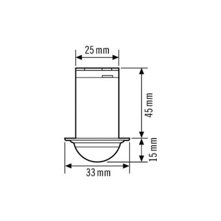 ESYLUX Decken-Präsenzmelder EB, 360 Grad PD-C 360i/8 mini