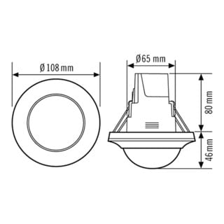 ESYLUX Decken-Präsenzmelder PD-C 360