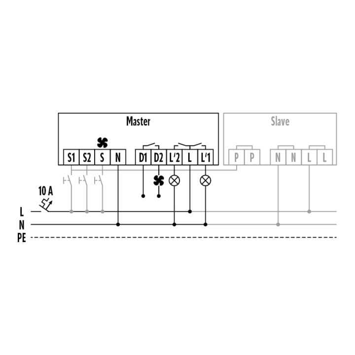 ESYLUX Decken-Präsenzmelder ws EB, 360 Grad, 24m PD-C360i/24DUOplusFM