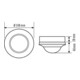 ESYLUX Decken-Präsenzmelder ws EB, 360 Grad, 24m PD-C360i/24DUOplusSM-3