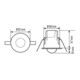 ESYLUX Deckenbewegungsmelder EB,230V 360Gr, 8m MD-CE 360i/8