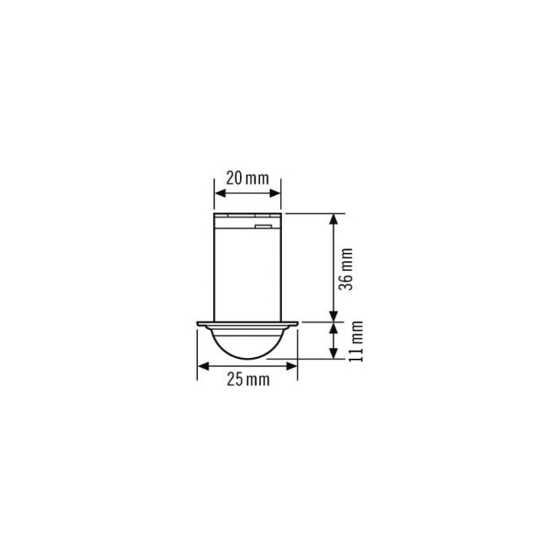 ESYLUX Deckenbewegungsmelder EB, 360 Grad MD-C 360i/6 mini