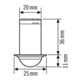 ESYLUX Deckeneinbau-Präsenzmelder 360 Grad PD-C 360i/6 mini
