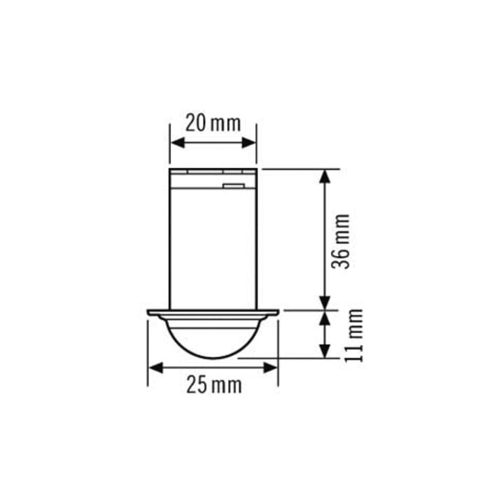 ESYLUX Deckeneinbau-Präsenzmelder 360 Grad PD-C 360i/6 mini
