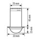 ESYLUX Deckeneinbau-Präsenzmelder PD-C 360i/8 mini 360Grad RW 8m UC