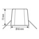 ESYLUX Deckeneinbau-Set weiß FLATMOUNT.SETIP20FM