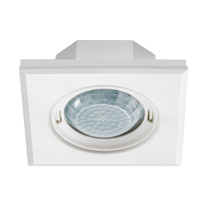 ESYLUX Détecteur de mouvement encastré carré blanc MD-FLAT360i/8 SQ WH