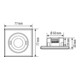 ESYLUX Détecteur de mouvement encastré carré blanc MD-FLAT360i/8 SQ WH