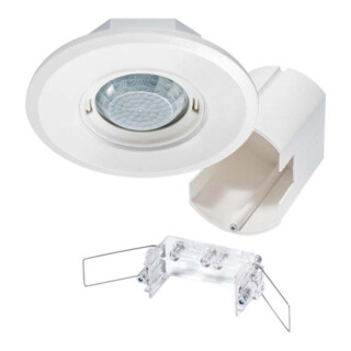 ESYLUX Détecteur de mouvement encastré rond blanc MD-FLAT-E360i/8RD WH