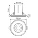 ESYLUX Détecteur de mouvement encastré rond blanc MD-FLAT-E360i/8RD WH