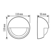 ESYLUX Détecteur de mouvement mural 200° <12m télécommande MD-W 200i noir-4