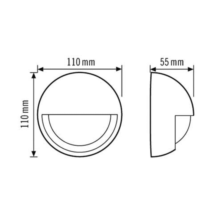 ESYLUX Détecteur de mouvement mural 200° <12m télécommande MD-W 200i noir