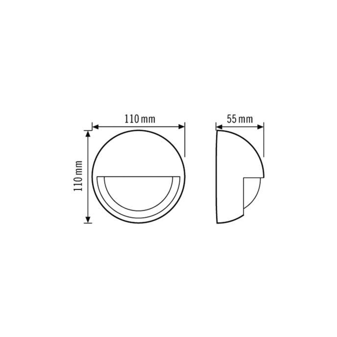 ESYLUX Détecteur de mouvement mural 200° <12m télécommande MD-W 200i noir