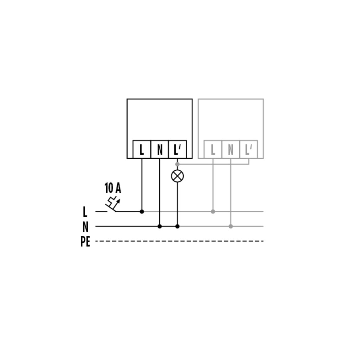 ESYLUX Détecteur de mouvement mural 200° <12m télécommande MD-W 200i noir