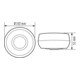 ESYLUX Détecteur de mouvement plafond AP 360° RW env. 8 m MD 360/8 BASIC SMB