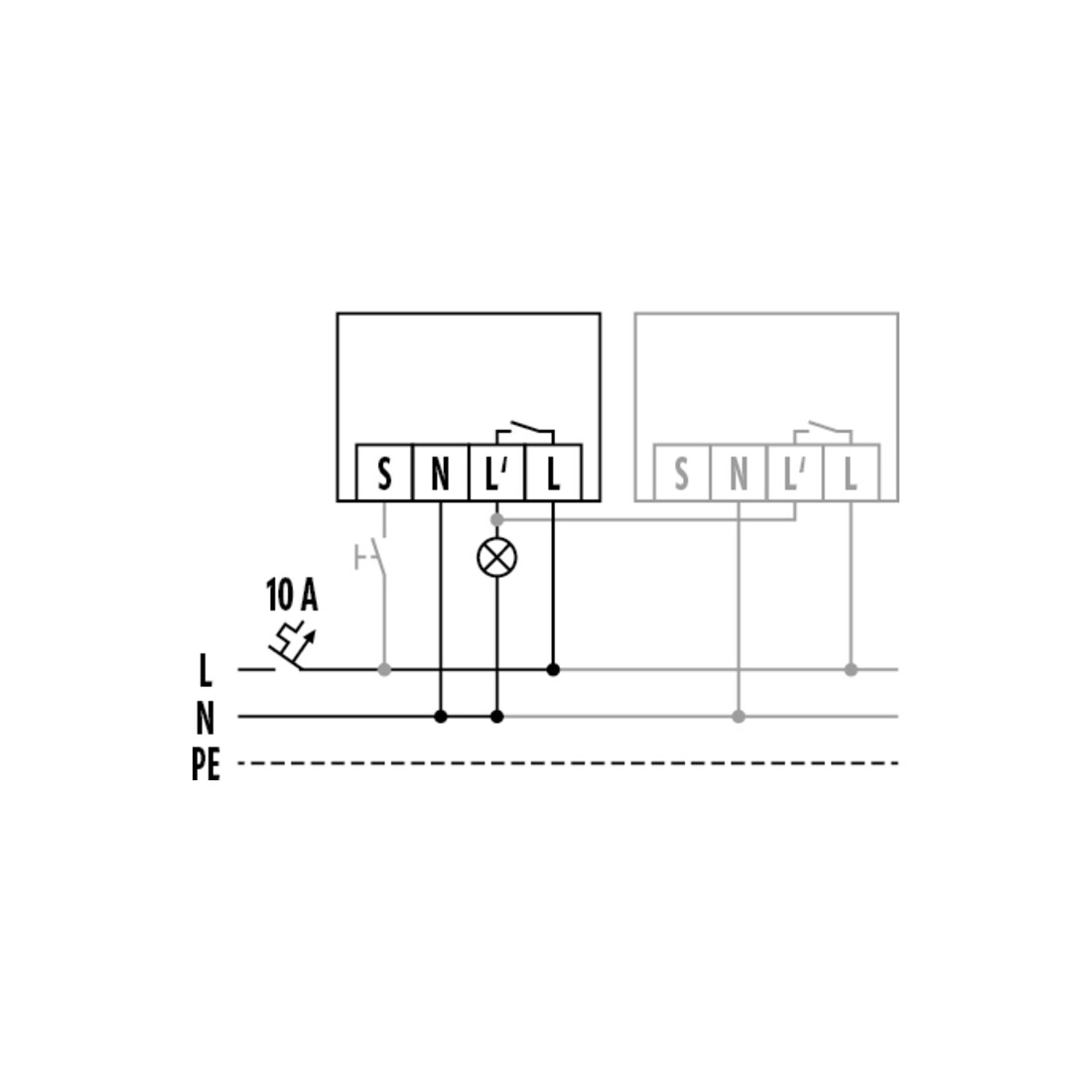 ESYLUX Détecteur de mouvement plafond EB, 360 degrés MD-C 360i/8 mini