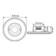 ESYLUX Détecteur de mouvement rond blanc MD-FLAT 360i/8 RD WH
