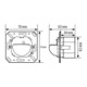 ESYLUX Détecteur de présence mural 180 degrés PD 180i/R