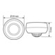 ESYLUX Détecteur de présence plafond 360° télécommandé PD 360i/24 BASIC SMB