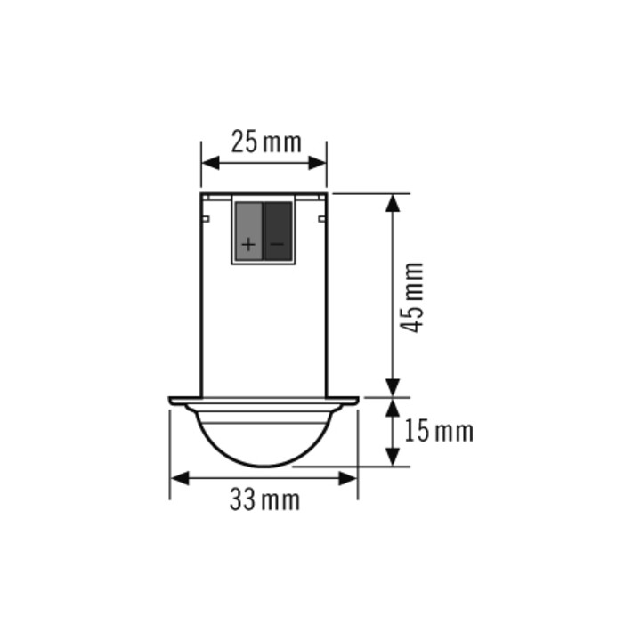 ESYLUX Détecteur de présence plafond 360 degrés RW env. 8 m encastré PD-C360i/8 mini DALI