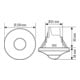ESYLUX Détecteur de présence plafond DALI-2 PD-C360bt