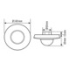 ESYLUX Détecteur de présence plafond encastré, 360 degrés PD 360i/24
