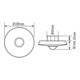 ESYLUX Détecteur de présence plafond encastré, 360 degrés PD-C 360i/8 MIC