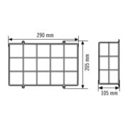 ESYLUX Grille de protection pour SLE 100 SLE24BASKETGUARDWALL-4