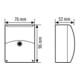 ESYLUX Interrupteur crépusculaire AP RAL9010 CDS-A/N