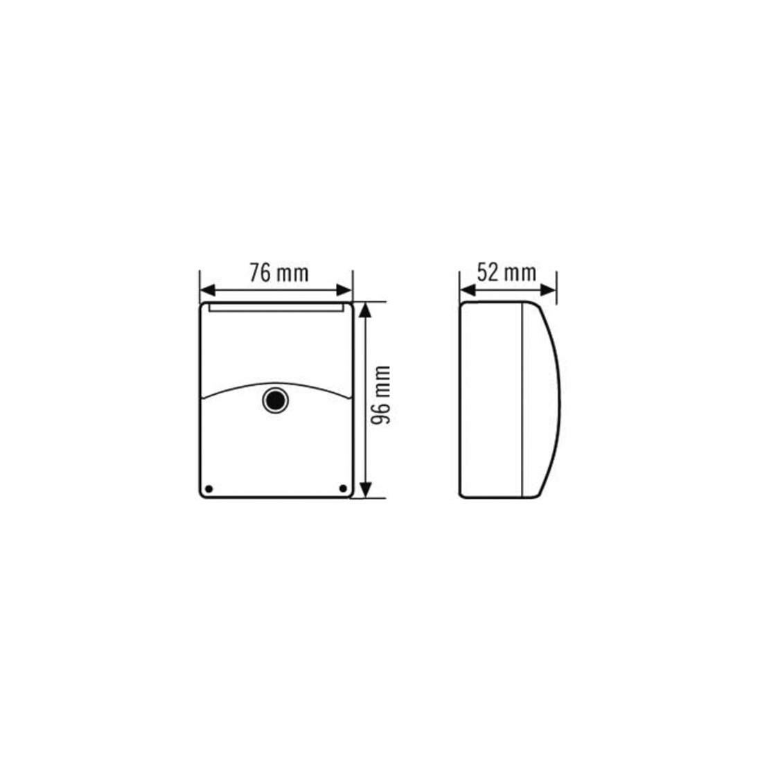 ESYLUX Interrupteur crépusculaire AP RAL9010 CDS-A/N