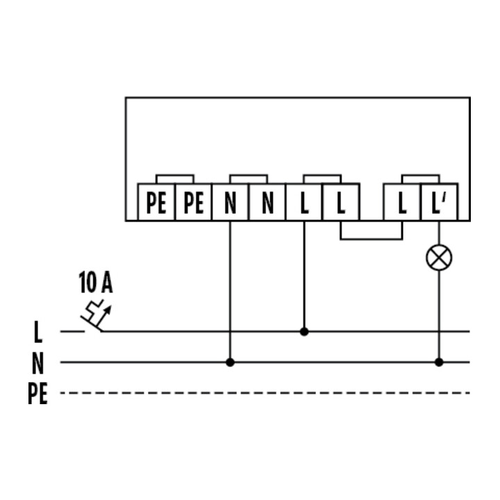 ESYLUX Interrupteur crépusculaire AP RAL9010 CDS-A/N