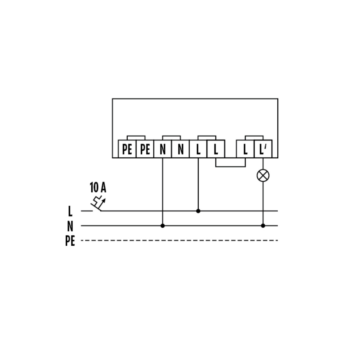 ESYLUX Interrupteur crépusculaire AP RAL9010 CDS-A/N