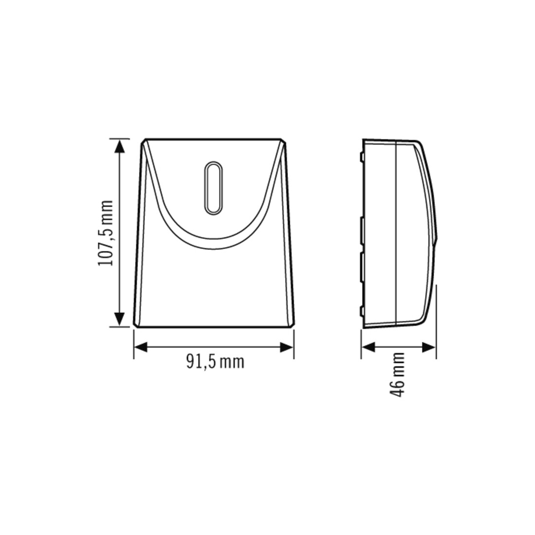 ESYLUX Interrupteur crépusculaire blanc DEFENSOR TSTIR1CIP55