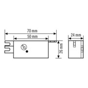 ESYLUX Interrupteur crépusculaire EB pour lampe et boîte de dérivation CDS-E-4