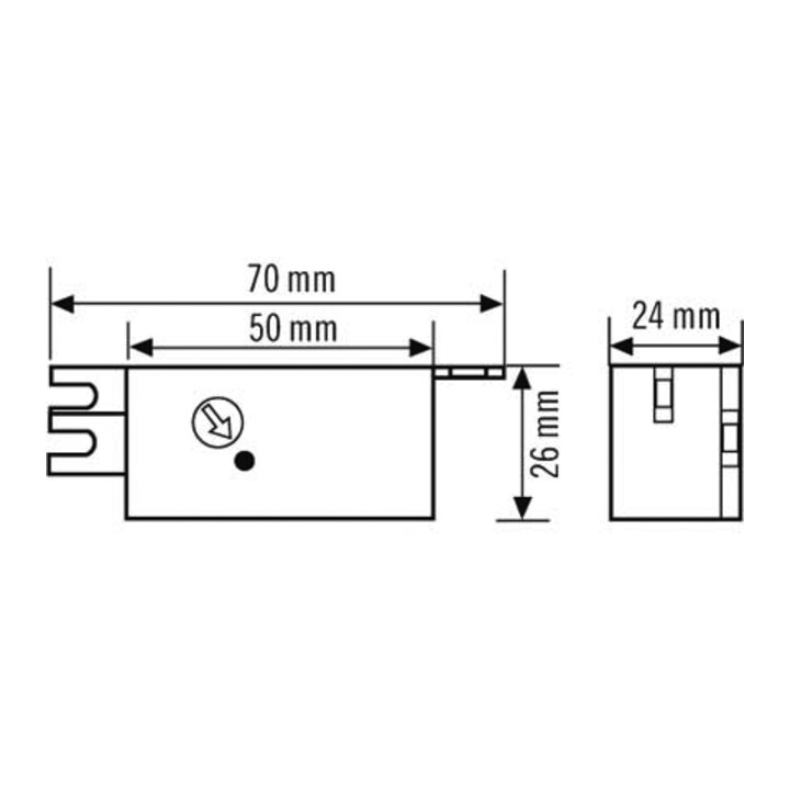 ESYLUX Interrupteur crépusculaire EB pour lampe et boîte de dérivation CDS-E