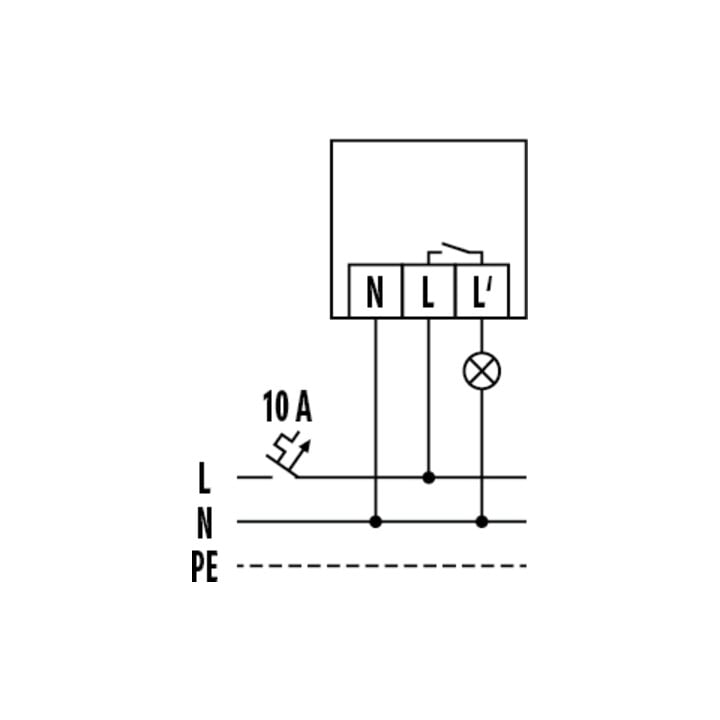 ESYLUX Interrupteur crépusculaire EB pour lampe et boîte de dérivation CDS-E
