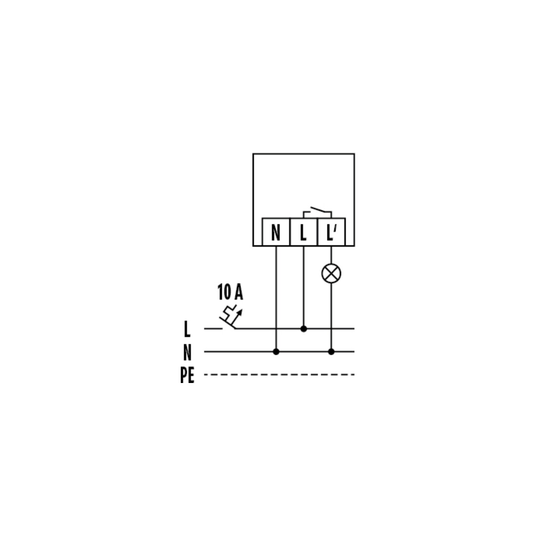 ESYLUX Interrupteur crépusculaire EB pour lampe et boîte de dérivation CDS-E