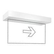 ESYLUX LED lampe de secours ws 3h, pour montage en applique/plafond SLXELLED#EN10077371-1