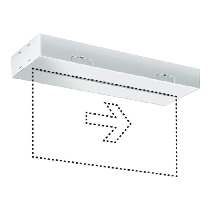 ESYLUX LED-Notleuchte ws 3h, f.AP-/Deckenmon. SLXELLED#EN10077371