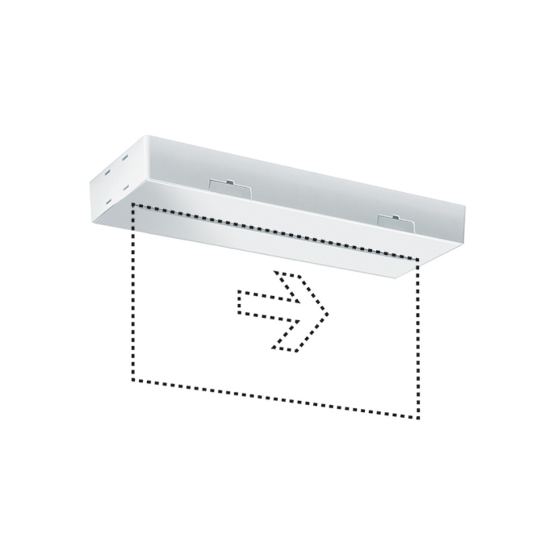 ESYLUX LED-Notleuchte ws 3h, f.AP-/Deckenmon. SLXELLED#EN10077371