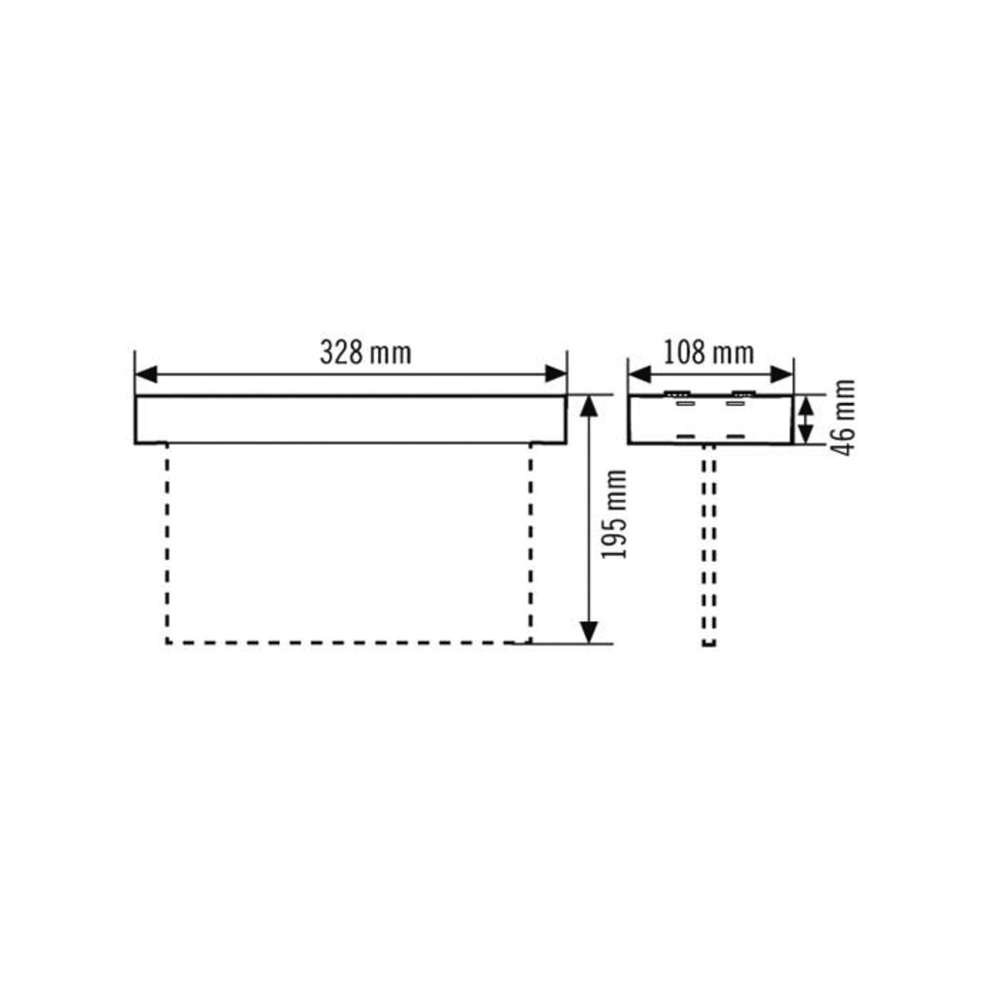 ESYLUX LED-Notleuchte ws 3h, f.AP-/Deckenmon. SLXELLED#EN10077371