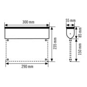 ESYLUX LED-signalisation de secours 3h, 25m SLCEL LED, EN10031618-4