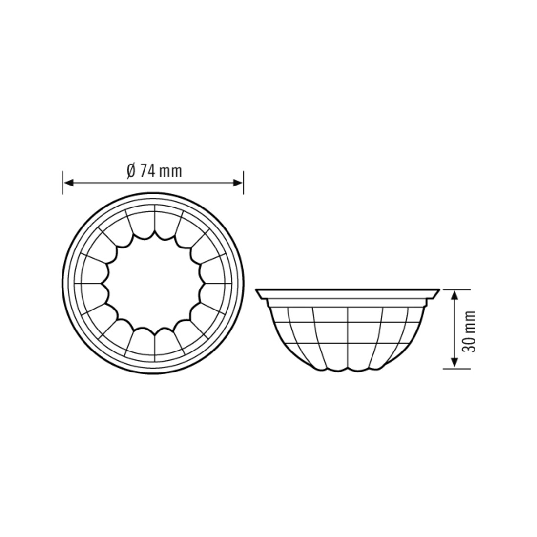 ESYLUX Linsenmaske DEFENSOR, EM10025488