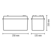 ESYLUX Lumière de secours 21m EKW 2,5W SLB EL LED 3h 21mSM-4