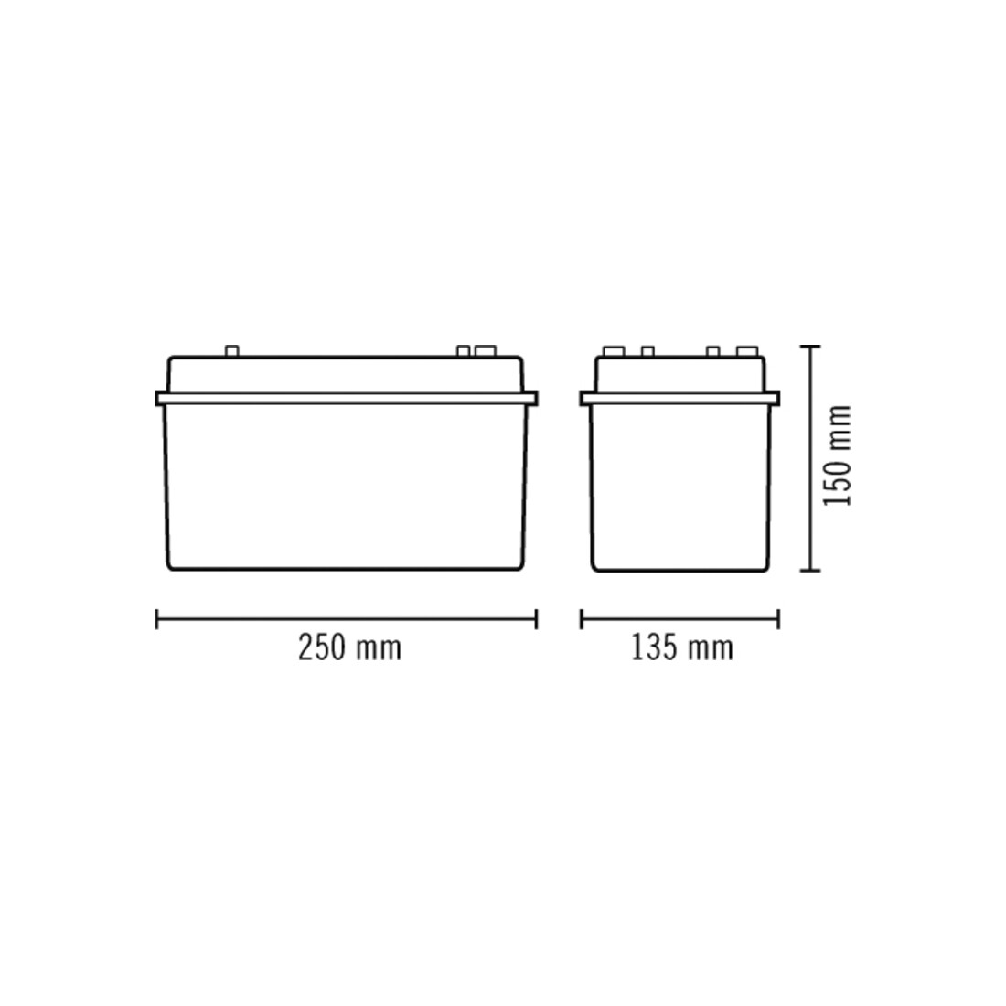 ESYLUX Lumière de secours 21m EKW 2,5W SLB EL LED 3h 21mSM