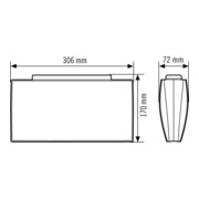 ESYLUX Lumière de secours 30m EKW 4W SLE/SLFEL#EN10061837-3