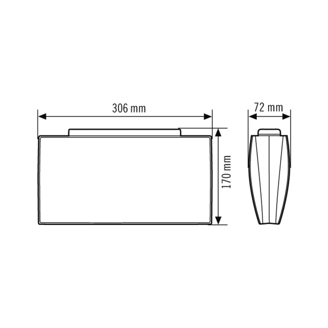 ESYLUX Lumière de secours 30m EKW 4W SLE/SLFEL#EN10061837